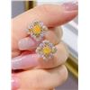 Image 2 : Yellow Diamond Stud Earrings