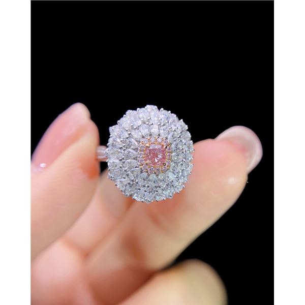 Pink Diamond Engagement Ring