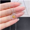Image 2 : Yellow Diamond Circle Necklace