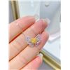 Image 1 : Yellow Diamond Butterfly Necklace