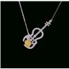 Image 1 : Hollow Violin Necklace