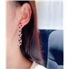Image 3 : Ruby and Diamond Drop Earrings