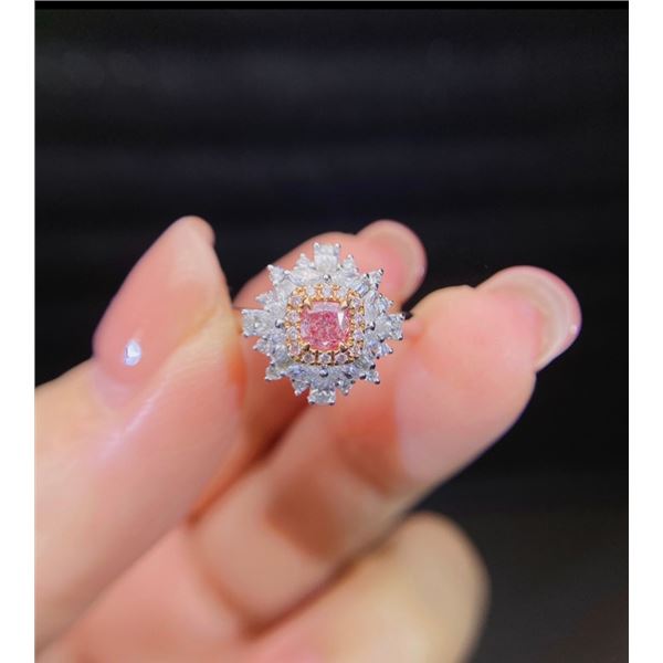 Starry Pink Diamond Ring