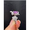 Image 3 : Natural Unheated Pink Sapphire Open Ring