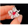 Ruby Orchid Ring