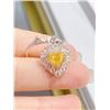 1-Carat Yellow Diamond Heart Ring