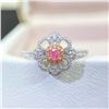 Pink Diamond Clover Ring