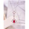 Image 4 : Geometric Ruby Necklace