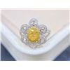 Oval Yellow Diamond Ring