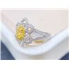 Image 2 : Oval Yellow Diamond Ring