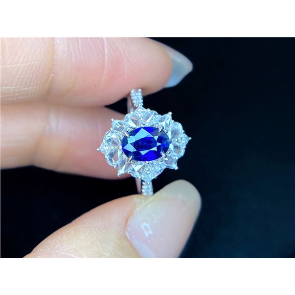 High-Grade Royal Blue Sapphire Ring