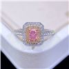 Pink Diamond Octagon Ring