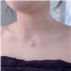 Image 3 : Curved Petal Yellow Diamond Necklace