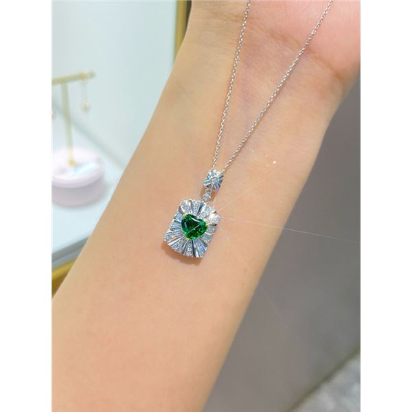 Emerald Heart Necklace