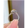 Image 2 : 1ct Oval Yellow Diamond Y-Shank Ring