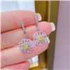 Yellow Diamond Petal Earrings