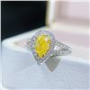 Image 2 : Yellow Diamond Teardrop Ring