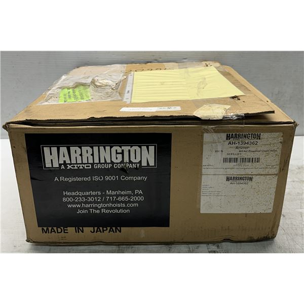Harrington #AH-1394362 Air Powered Chain Hoist