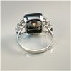 Image 3 : Platinum Onyx and 0.55ctw Diamond Ring