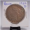 Image 1 : 1922-D Peace Dollar Silver One Dollar Coin