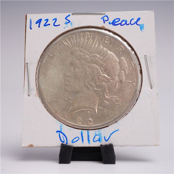 1922-S Peace Dollar Silver One Dollar Coin