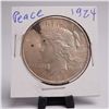 Image 1 : 1924 Peace Dollar Silver One Dollar Coin