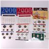 Image 1 : 4pc U.S. Mint 1990, 1996, and 2000 Minted Coin Sets