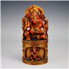 Image 2 : 2pc Exotic Wooden India Art Sculptures, Ganesha and Elephant