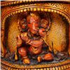 Image 3 : 2pc Exotic Wooden India Art Sculptures, Ganesha and Elephant