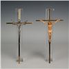Image 1 : Pair of Bronze Wall Crucifixes
