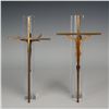 Image 5 : Pair of Bronze Wall Crucifixes