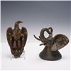 Image 1 : 2pc Cast Metal Carl Wagner Elephant Bell and Eagle Doorknocker