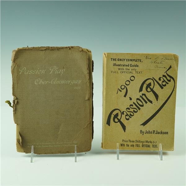 2pc Early 20th Century Passion Play Oberammergau Books