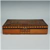 Image 1 : Middle Eastern Inlaid Wood Box with Geometric Mosaic Design