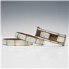 Image 2 : 3pc Gold-Tone and Mother of Pearl Bracelets