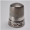 Image 5 : 2pc Sterling Silver Thimble and Hat Pin Holder