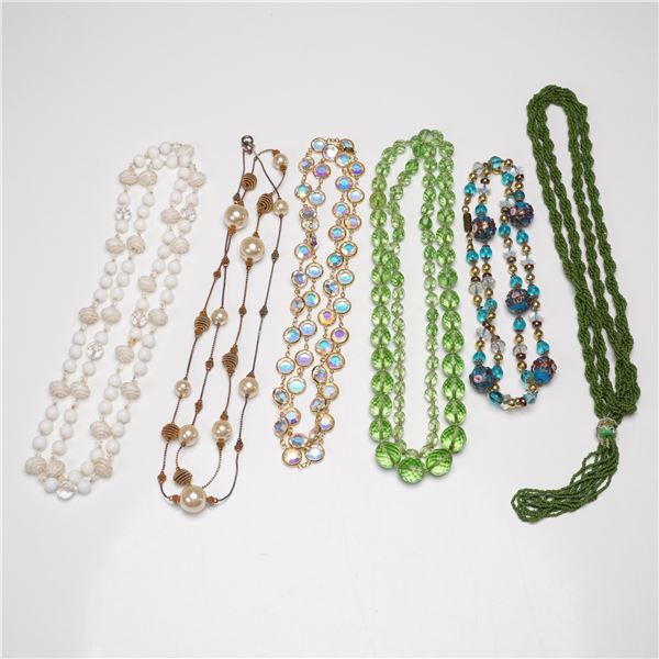 6pc Collection of Necklaces Including One Swarovski Crystal Necklace