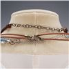 Image 3 : 7pc Silk and Leather Necklace Set