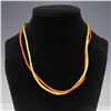 Image 4 : 7pc Silk and Leather Necklace Set