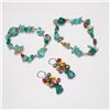 Image 2 : 6pc Collection of Beaded Necklaces, Bracelets and Pair of Earrings