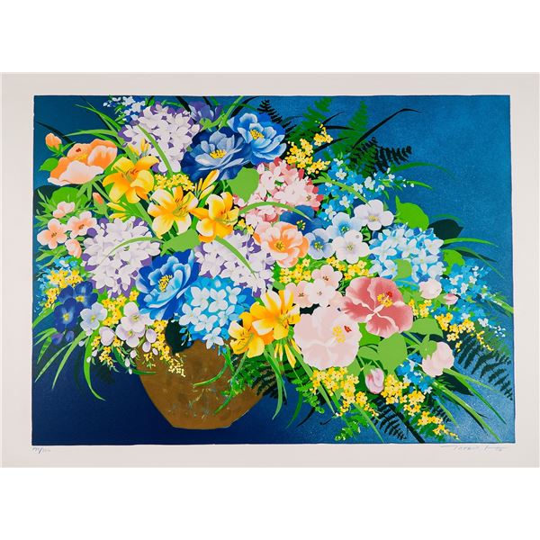 Tatsuo Ito, Serigraph on Paper, Bouquet, Signed & Numbered