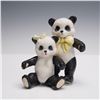 Image 1 : Cybis Porcelain Panda Pair with Bows Figurine