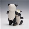 Image 2 : Cybis Porcelain Panda Pair with Bows Figurine