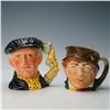Image 1 : 2pc Royal Doulton Character Jug Set Pearly King D6760 and Paddy