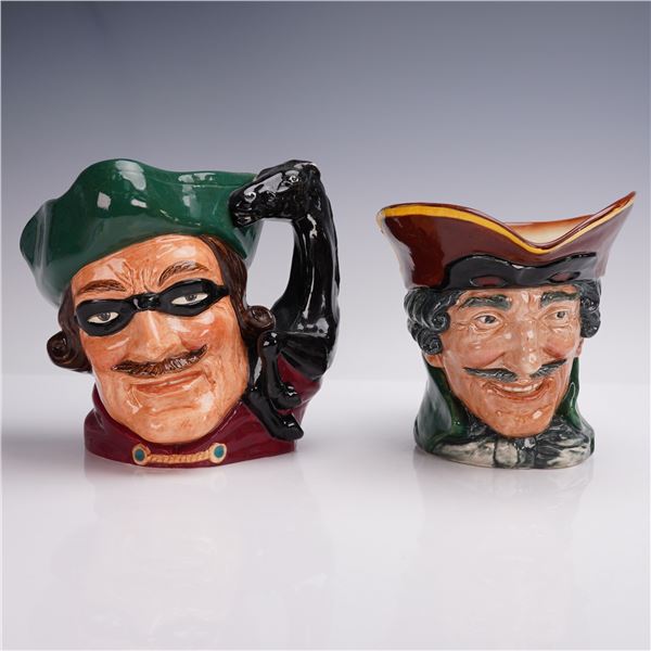 2pc Set Royal Doulton Dick Turpin Jugs