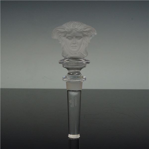 Rosenthal Versace Frosted Medusa Head Bottle Stopper