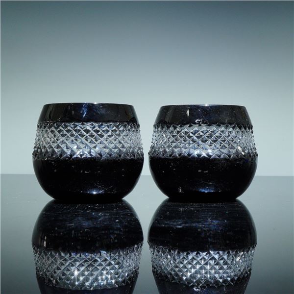 Pair of Waterford by John Rocha Votives, Black Series