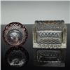 Image 6 : 2pc Crystal Cut Bowl and Lidded Box