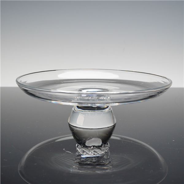 Steuben Clear Crystal Pedestal Tazza