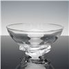 Image 1 : Steuben Clear Crystal Bowl on Swirl Base